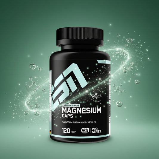 ESN Magnesium Bisglycinat 120 Kapseln - Hochdosiert mit 194mg Magnesium für Muskeln und Nerven
