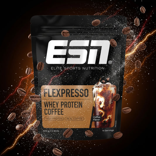 ESN Flexpresso Protein 420g - Cremiger Protein-Kaffee mit 23g Protein und 80mg Koffein pro Portion
