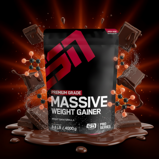 ESN Massive Weight Gainer 4000g Schokoladencreme - High-Calorie Gainer mit bis zu 536 kcal für Masseaufbau
