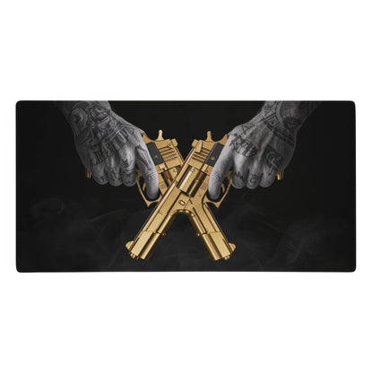 IRON BEAST BODY Gaming-Mauspad - Golden Guns XXL Premium Mousepad