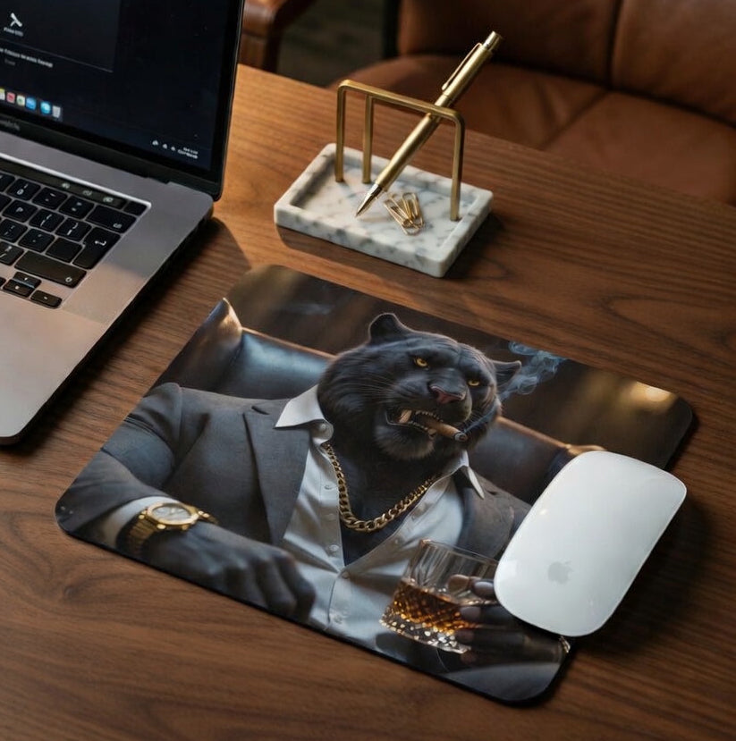 IRON BEAST BODY Gaming-Mauspad - Black Tiger Boss Premium Mousepad