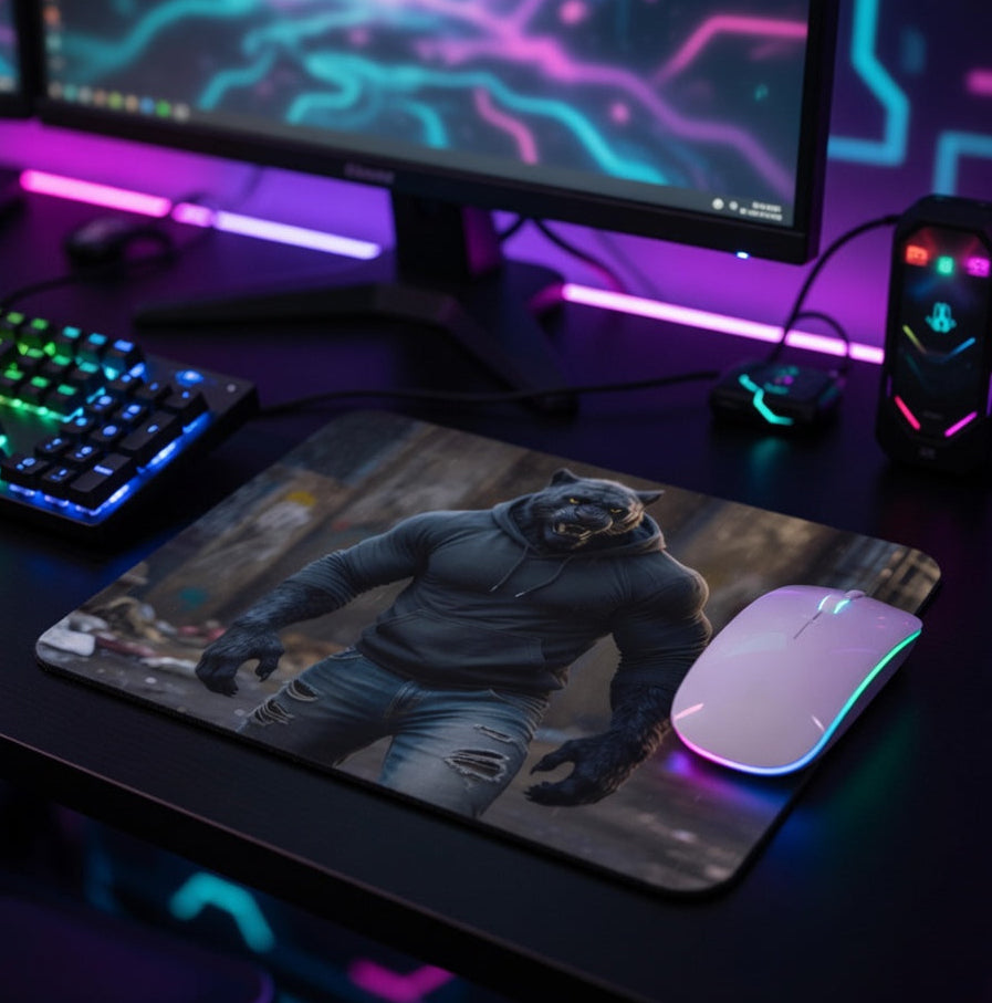IRON BEAST BODY Gaming-Mauspad - Black Panther Premium Mousepad