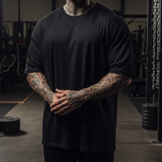 IRON BEAST BODY Oversized T-Shirt Vorne Natürlich
