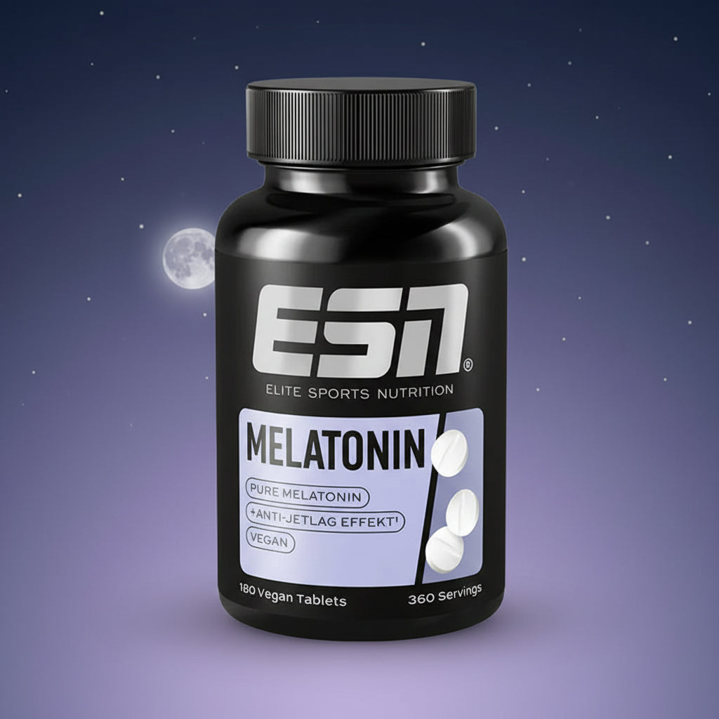 ESN Melatonin Sleep Aid 180 Tabletten - Natürliche Einschlafhilfe mit 1mg Melatonin ohne Gewöhnungseffekt
