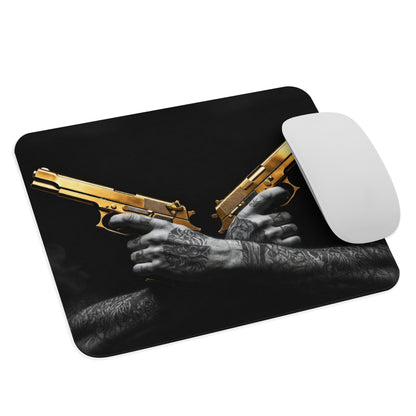 IRON BEAST BODY Golden Gun Gaming-Mauspad - Premium Mousepad