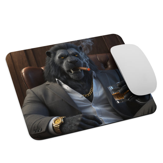 IRON BEAST BODY Gaming-Mauspad - Black Lion Boss Premium Mousepad