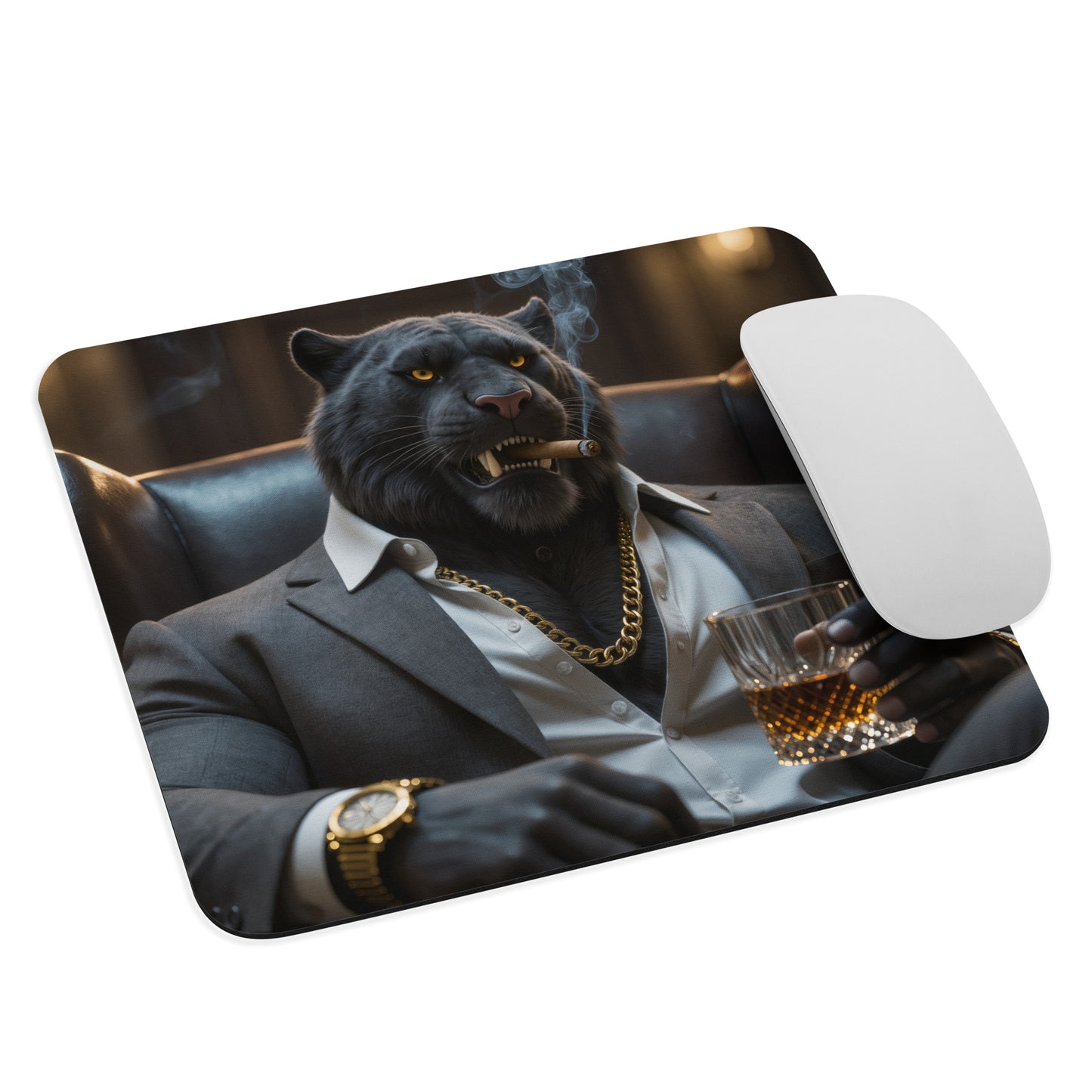 IRON BEAST BODY Gaming-Mauspad - Black Tiger Boss Premium Mousepad