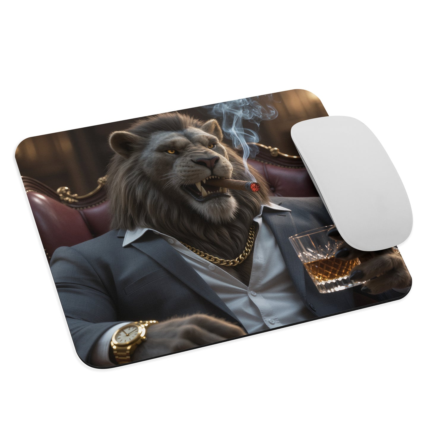 IRON BEAST BODY Gaming-Mauspad - Lion Boss Premium Mousepad