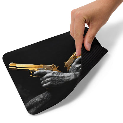 IRON BEAST BODY Golden Gun Gaming-Mauspad - Premium Mousepad