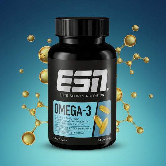 ESN Omega 3 60 Kapseln - Omega-3-Fettsäuren EPA & DHA für Herz, Gehirn und Regeneration
