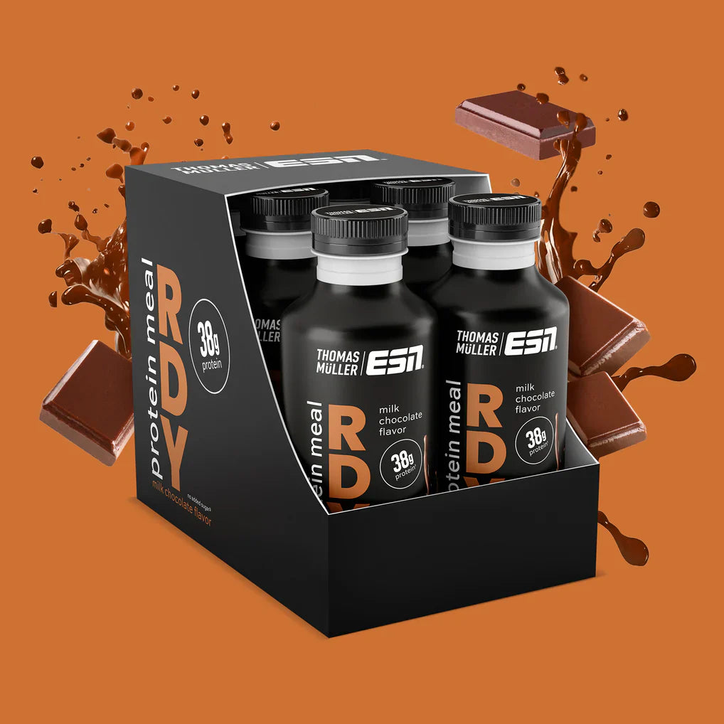 ESN RDY Protein Meal by Thomas Müller 6x500ml Schokolade - Trinkfertige Protein-Mahlzeit mit 38g Protein
