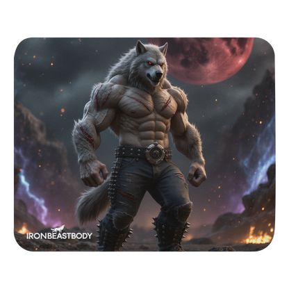 Mauspad Vollmond Wolf