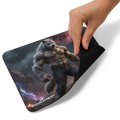 Mauspad Vollmond Wolf