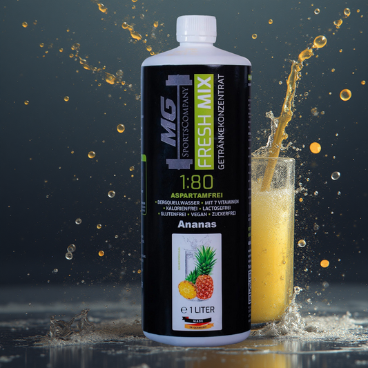 Fitness Getränkekonzentrat - Ananans - mit 7 Vitaminen ergibt 80 Liter