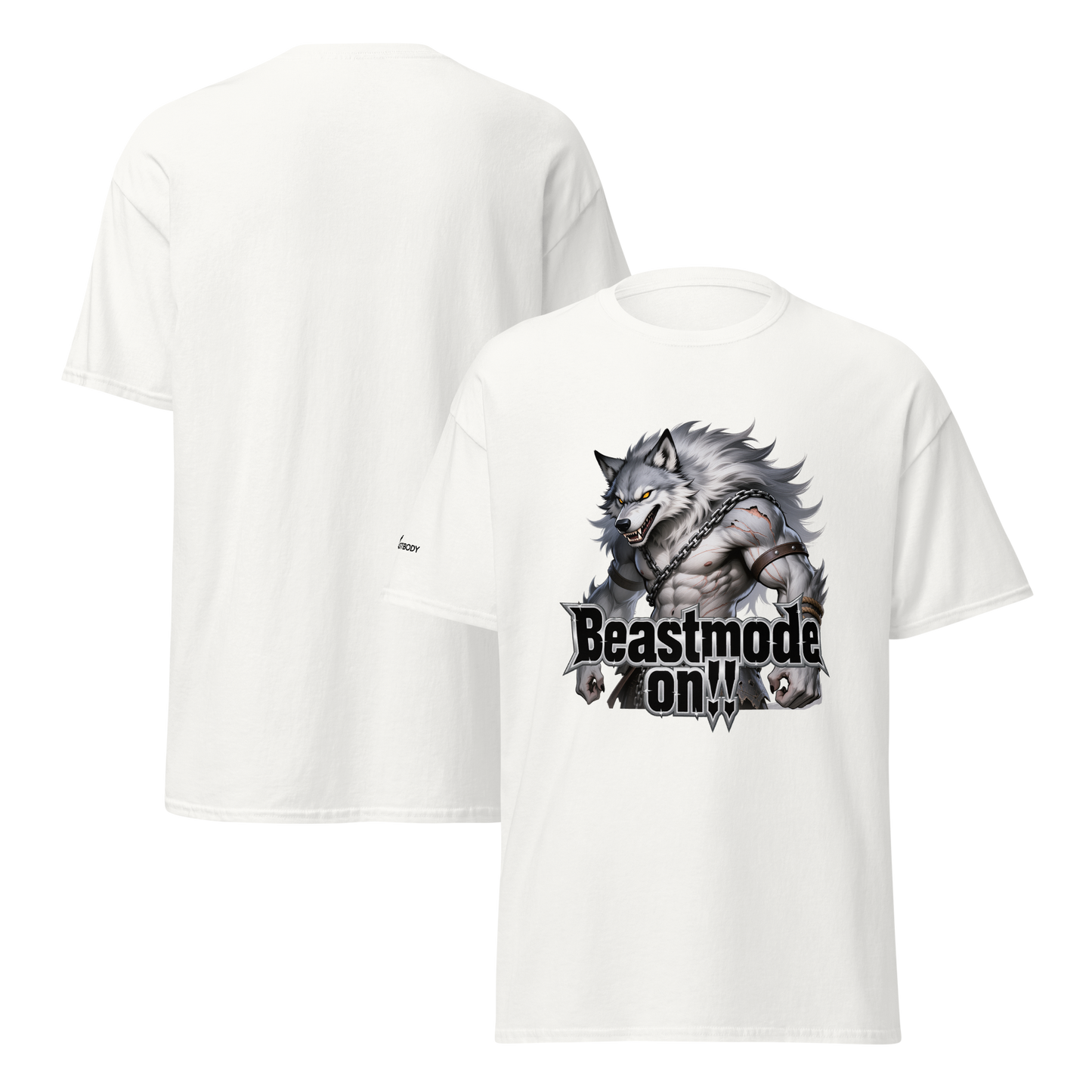 IBB T-Shirt weißer Beastmode Wolf