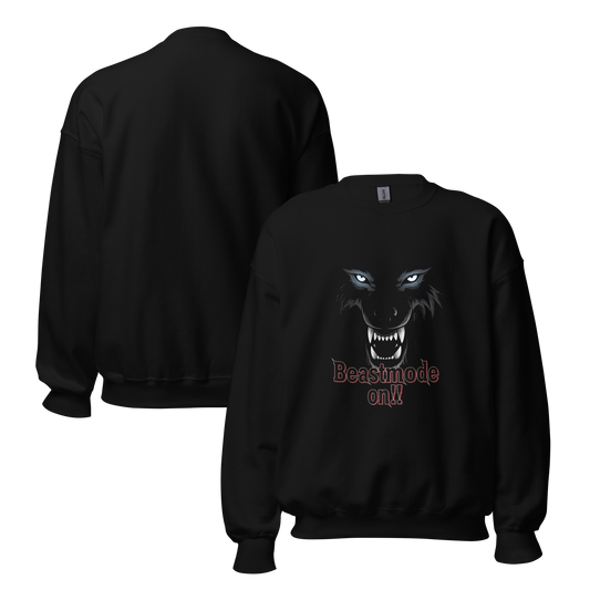 IBB Pulli schwarz Beastmode Wolf