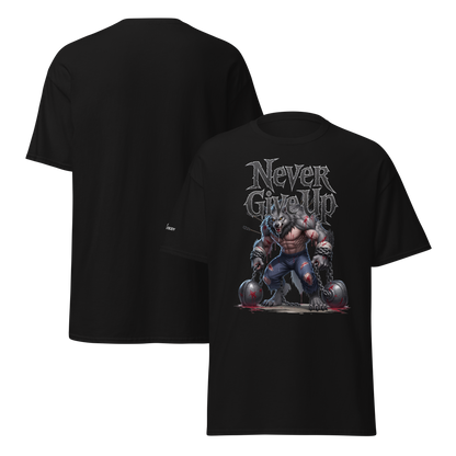 IBB T-Shirt schwarz Never give up