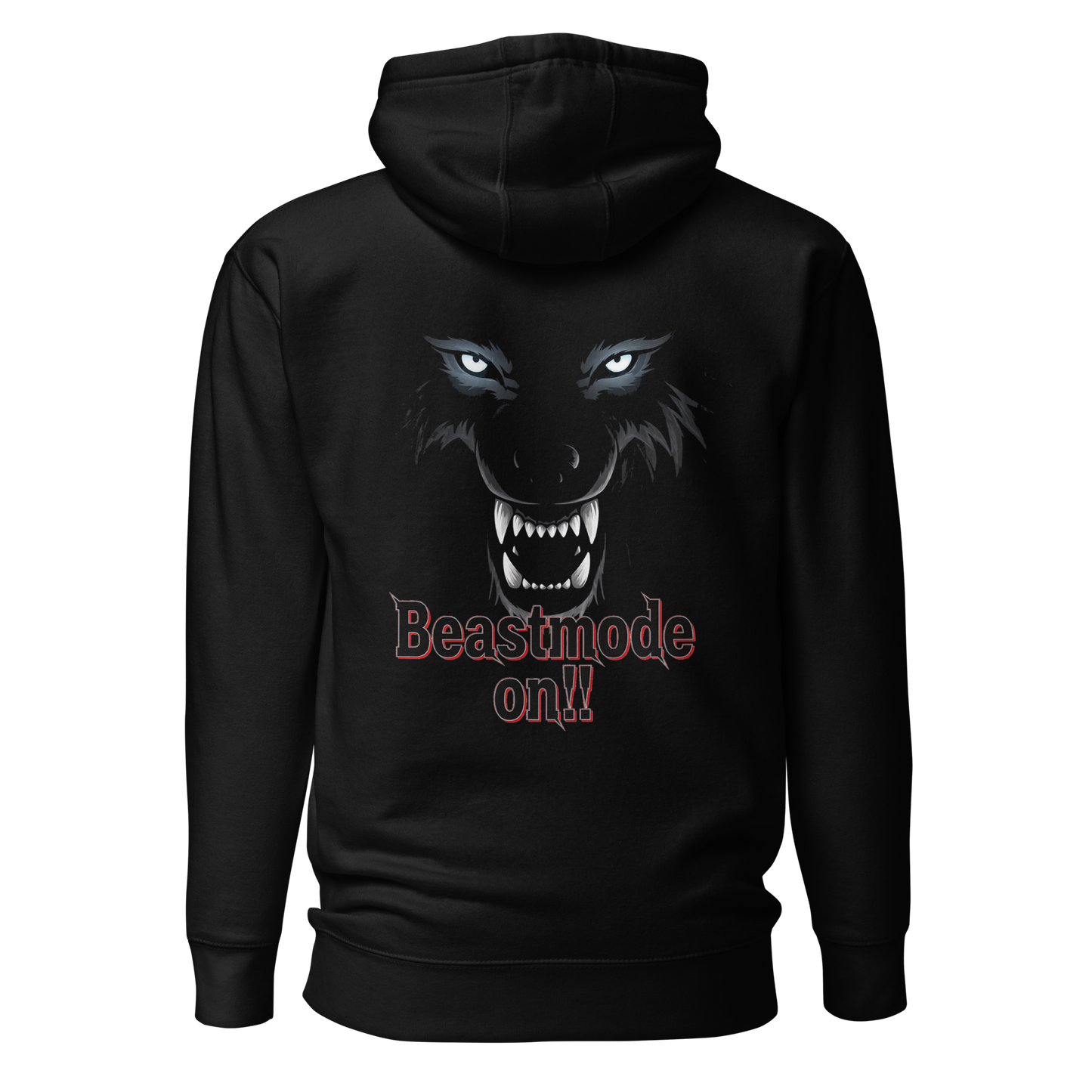 IBB Hoodie schwarz Beastmode On back