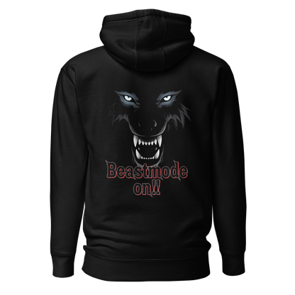 IBB Hoodie schwarz Beastmode On back