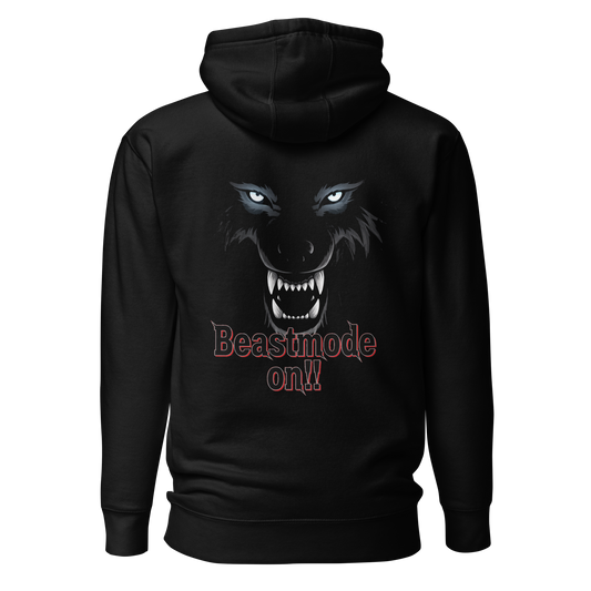 IBB Hoodie schwarz Beastmode On back