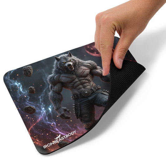 Mauspad Blutmond Wolf