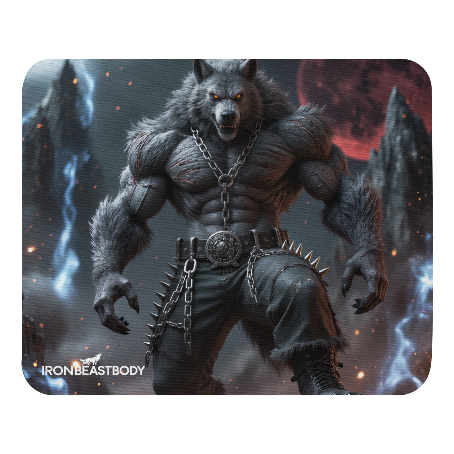 Mauspad furchtloser Wolf