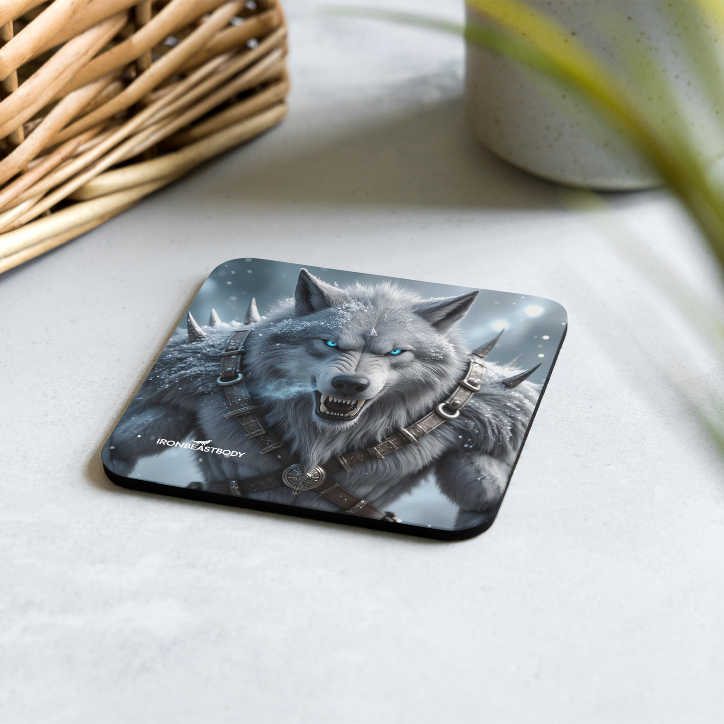 Untersetzer Eis Wolf 4er Set