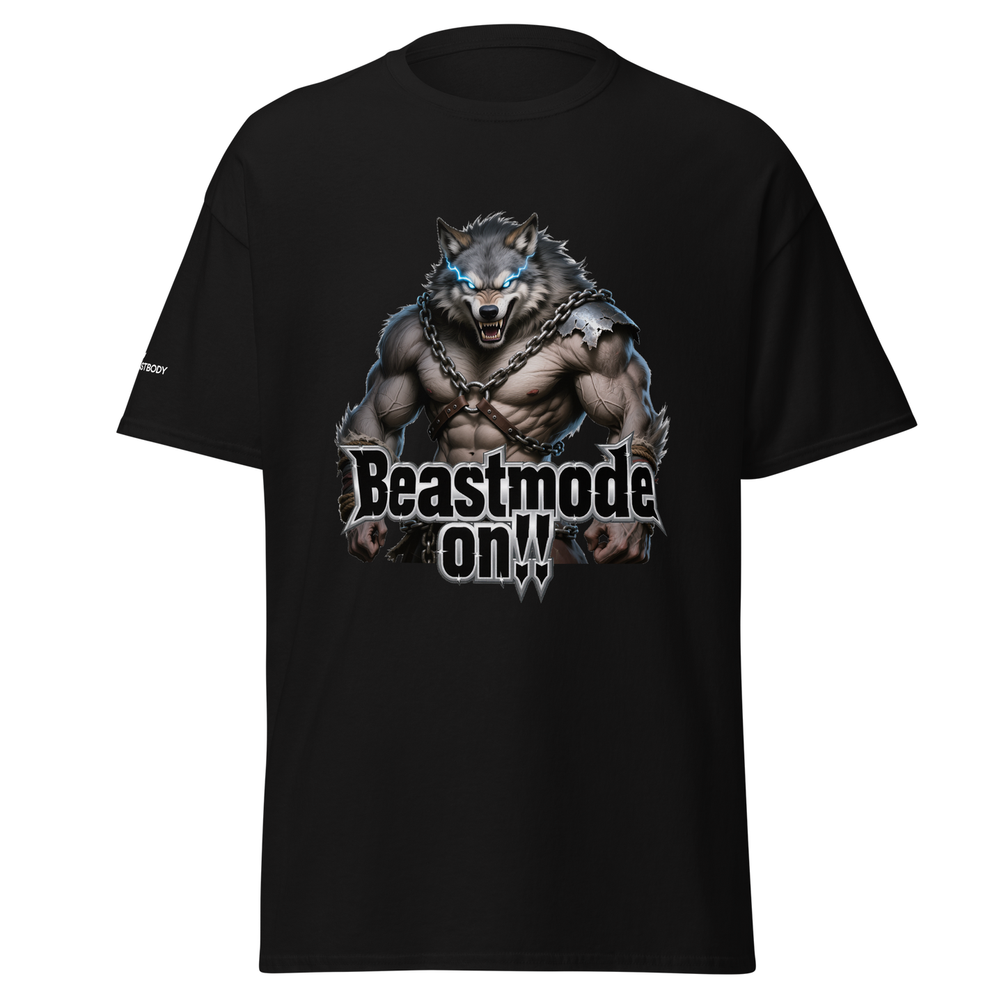 IBB T-Shirt schwarz Blitzwolf Beastmode on