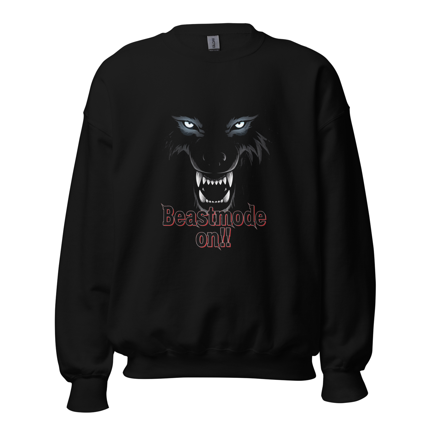 IBB Pulli schwarz Beastmode Wolf
