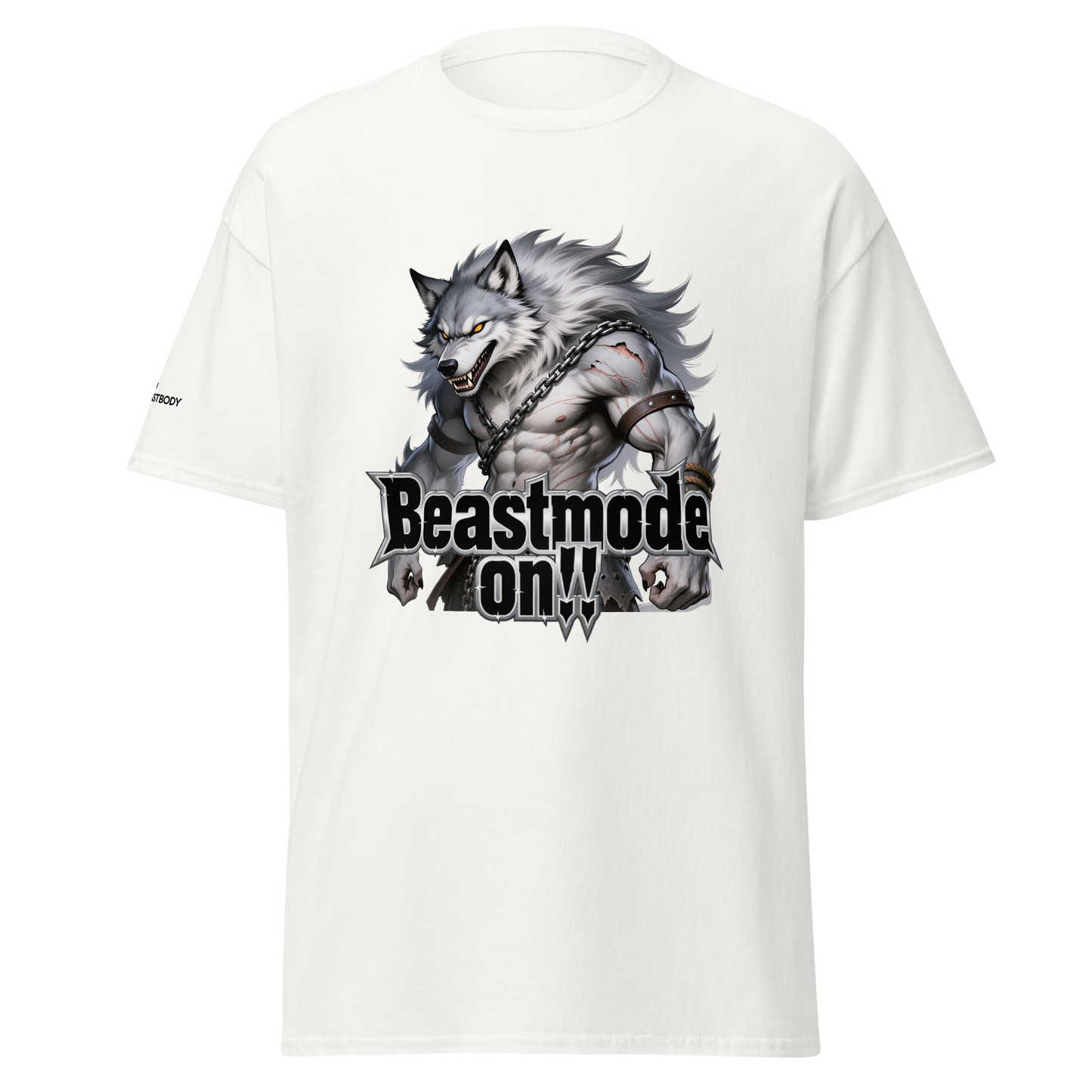 IBB T-Shirt weißer Beastmode Wolf