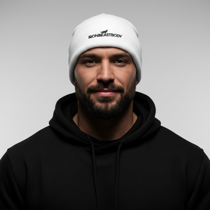 IRON BEAST BODY Shadow Core Beanie - Premium Beanie mit Stickerei