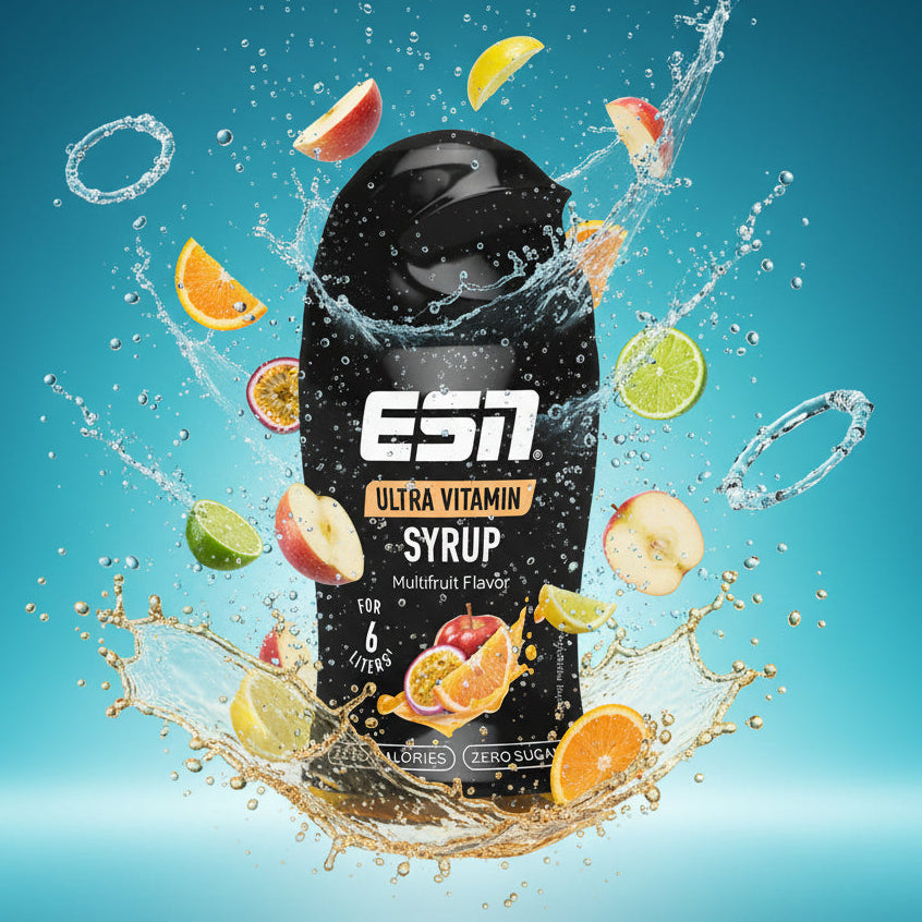 ESN Ultra Vitamin Syrup 65ml - Zuckerfreier Getränkesirup mit B-Vitaminen, 0% Zucker & Kalorien
