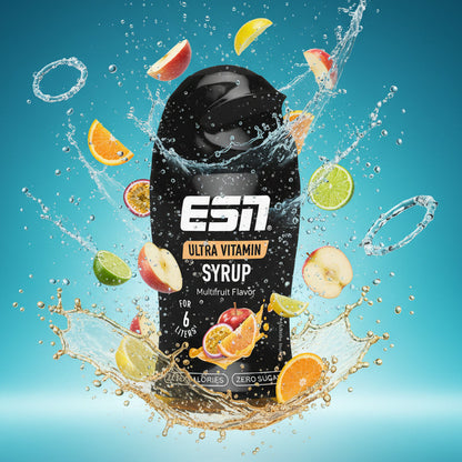 ESN Ultra Vitamin Syrup 65ml - Zuckerfreier Getränkesirup mit B-Vitaminen, 0% Zucker & Kalorien
