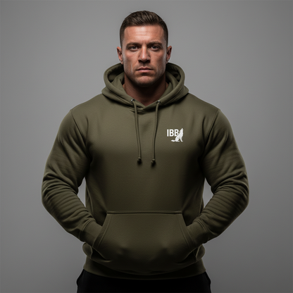 IRON BEAST BODY Stealth Essential Hoodie - Premium Fitness Hoodie in Schwarz
