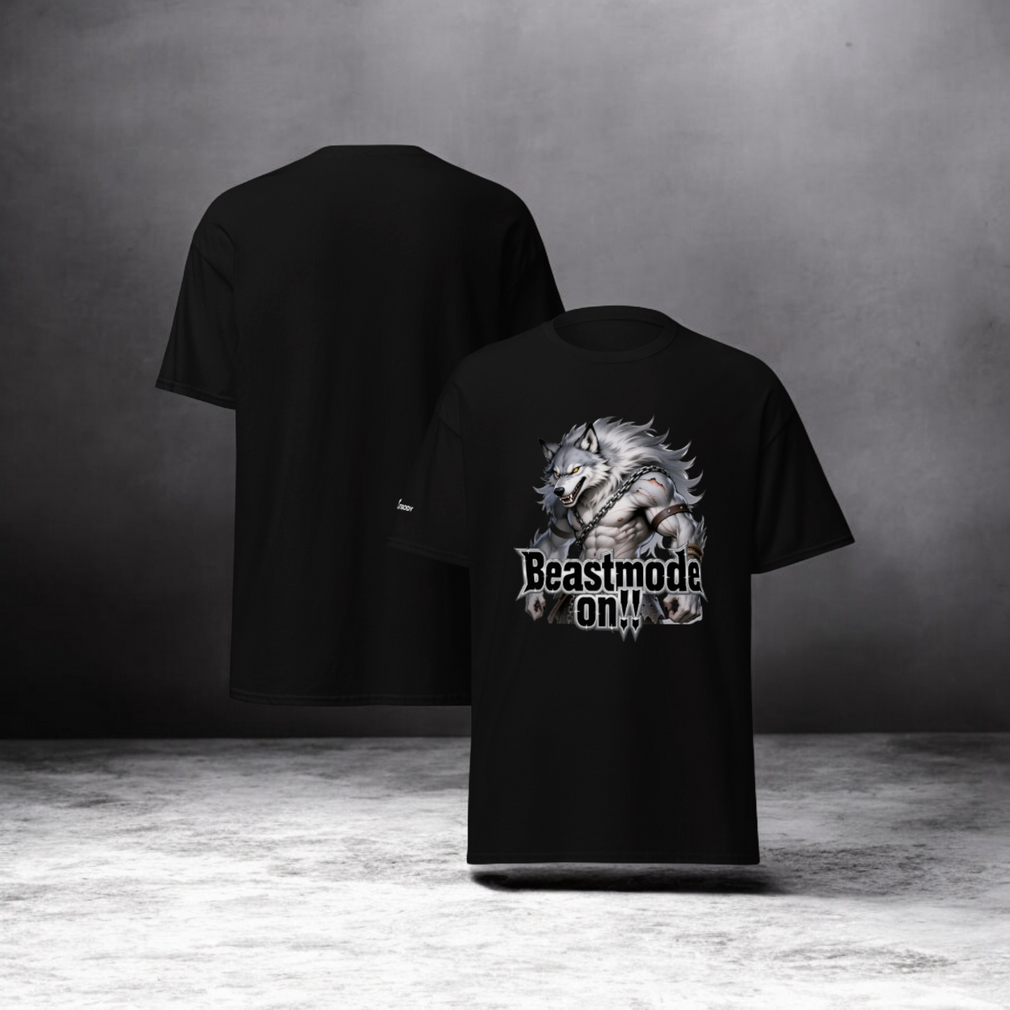 IBB T-Shirt grauer Wolf Beastmode on