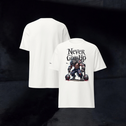 IBB T-Shirt weiß Never give up