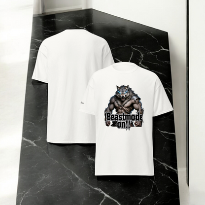 IBB T-Shirt weiß Blitzwolf Beastmode on