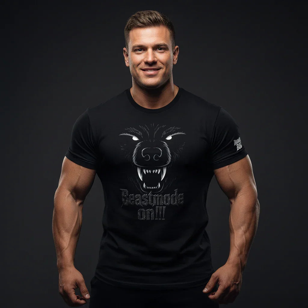 Beast Mode Bear T-Shirt - IRON BEAST BODY