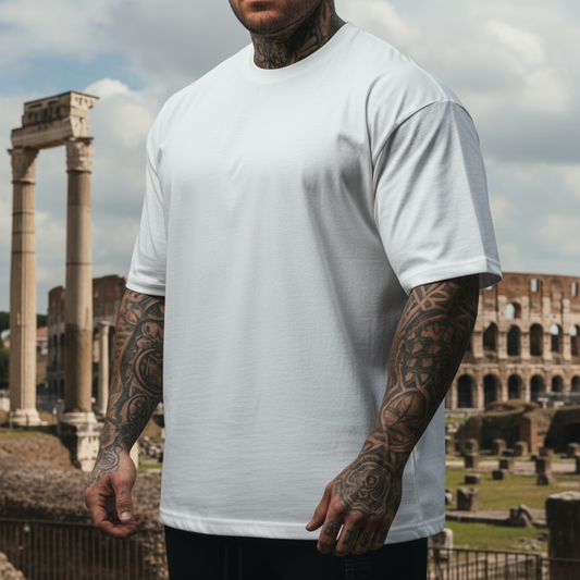 Warrior Spirit Weiß Vorne Römischer Hintergrund